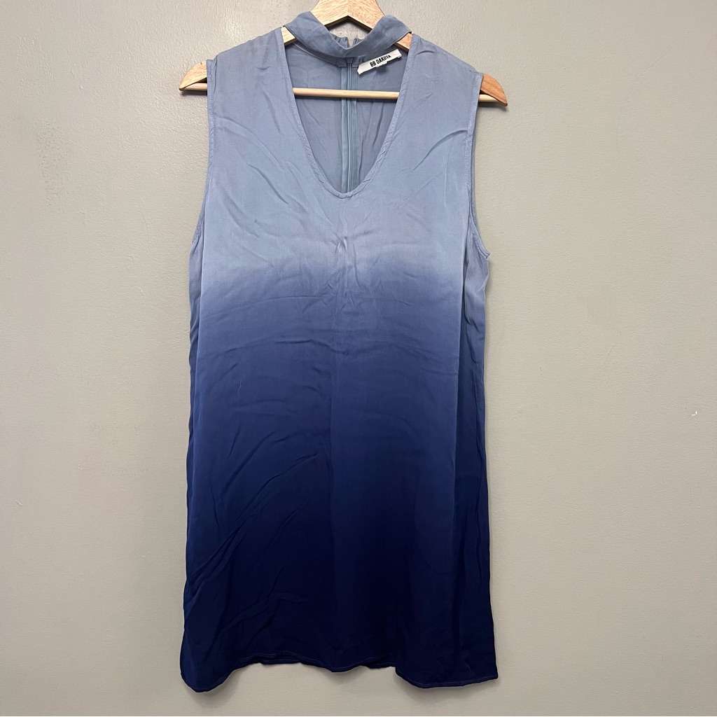 Bb Dakota Women’s Ombr Blue Short Dress Size Medium